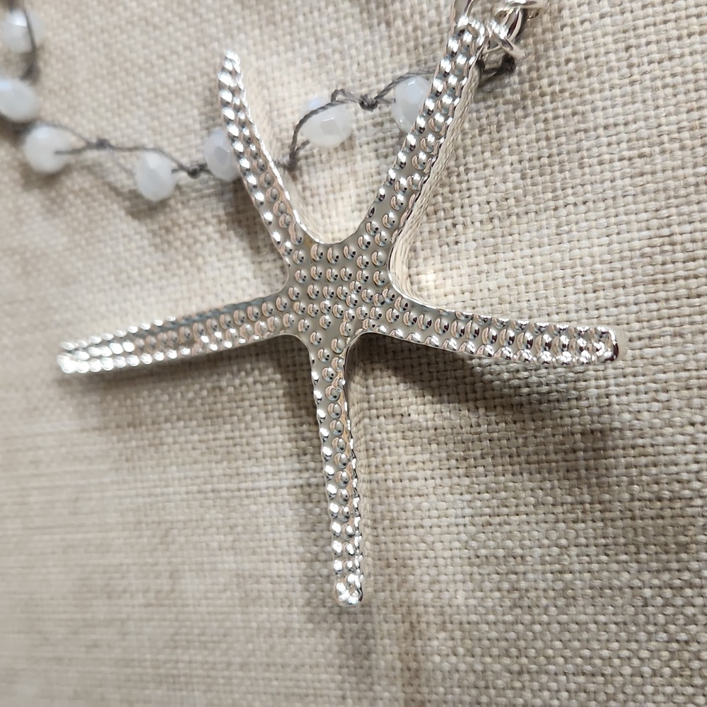 Tommy Bahama Silver Starfish Treasure Pendant Necklace In Sliver - Picture 5 of 7